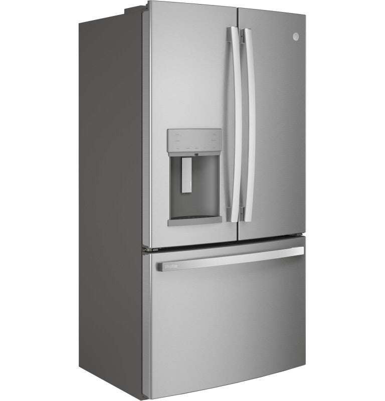 GE Profile  27.7 Cu. Ft. Fingerprint Resistant French-Door Refrigerator with Hands-Free AutoFill - Fingerprint Resistant Stainless Steel (PFE28KYNFS)