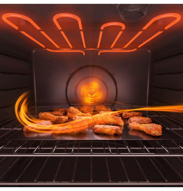 GE Profile  30" Smart Slide-In Fingerprint Resistant Front-Control Induction and Convection Range with No Preheat Air Fry - Fingerprint Resistant Stainless (PHS930YPFS)