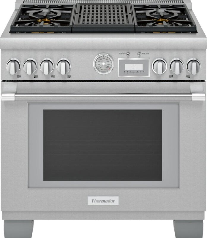 THERMADOR  Dual Fuel Professional Range - Stainless Steel (PRD364WLGU)