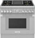 Thermador  Dual Fuel Professional Range - Stainless Steel (PRD364WLHU)