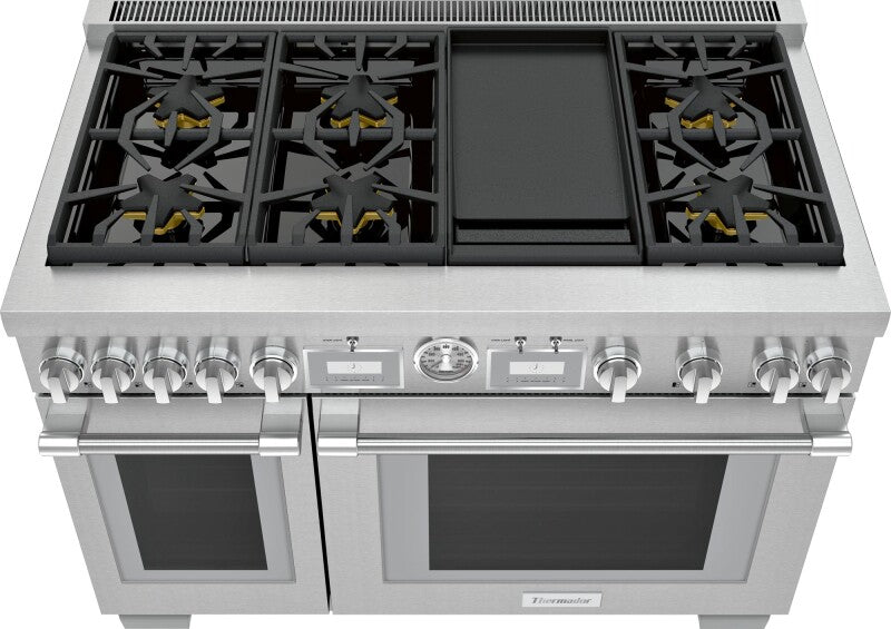 THERMADOR  Gas Professional Range 48'' Pro Grand® Commercial Depth - Stainless Steel (PRG486WDG)