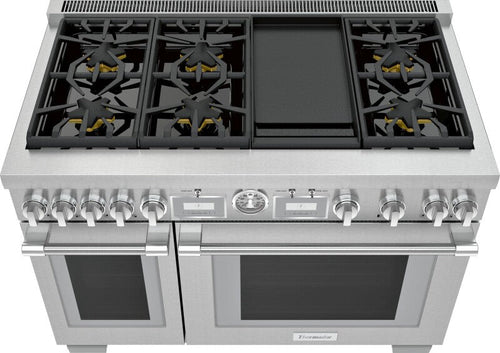 THERMADOR  Gas Professional Range 48'' Pro Grand® Commercial Depth - Stainless Steel (PRG486WDG)