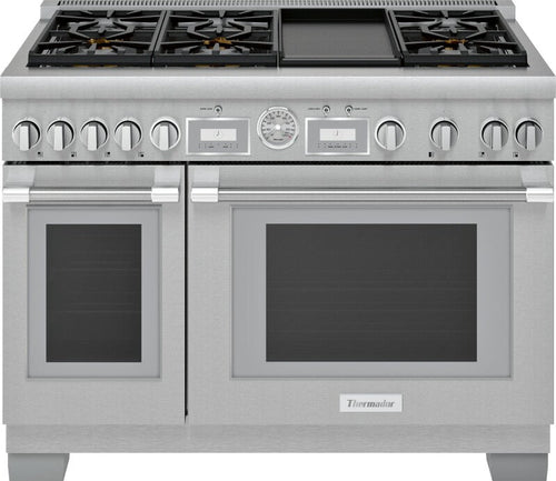 THERMADOR  Gas Professional Range 48'' Pro Grand® Commercial Depth - Stainless Steel (PRG486WDG)