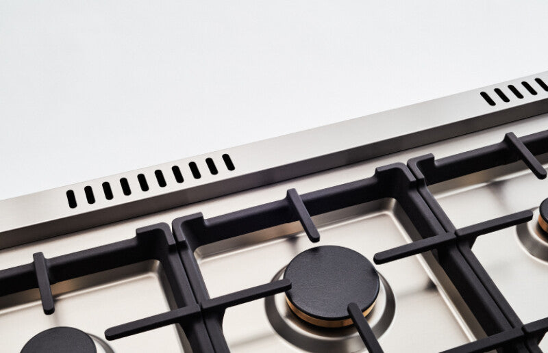 BERTAZZONI  48 inch All-Gas Range 6 Brass Burners and Griddle - Rosso (PRO486BTFGMROT)