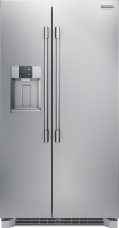 Frigidaire Professional  22 Cu. Ft. 36" Counter-Depth Side-by-Side Refrigerator - Stainless Steel (PRSC2222AF)