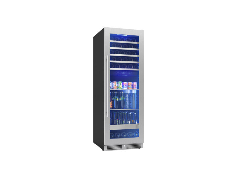 Zephyr  24" Full Size Dual Zone Wine & Beverage Cooler - Stainless Steel (PRWB24F02BG)