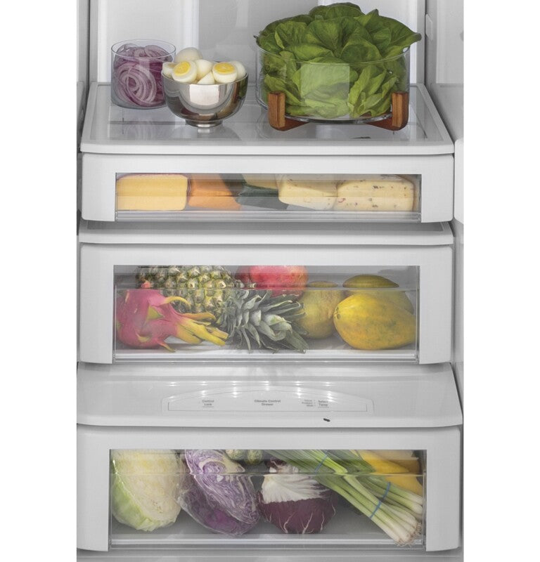 GE Profile  48" Smart Built-In Side-by-Side Refrigerator with Dispenser - Stainless Steel (PSB48YSNSS)