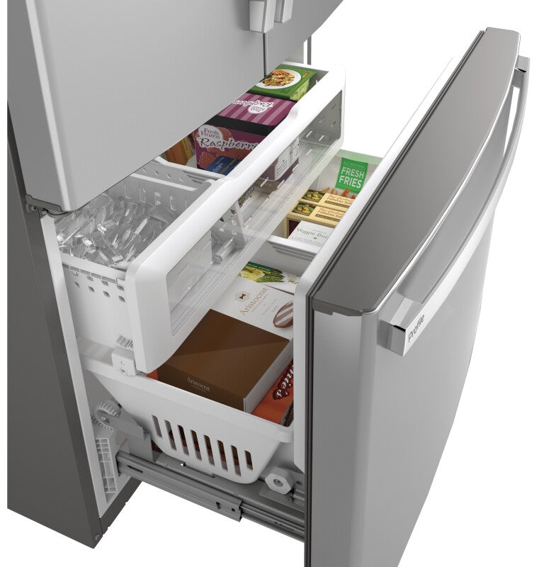 GE Profile  23.1 Cu. Ft. Counter-Depth Fingerprint Resistant French-Door Refrigerator - Fingerprint Resistant Stainless Steel (PWE23KYNFS)