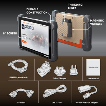 Thinkcar Platinum 191 Diagnostic Scanner 8" Full System OBD2 Scan Tool with Active Test Functions New
