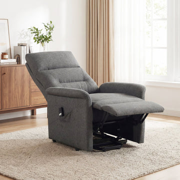 Costway Power Lift Recliner Chair Elderly Remote Side Pocket 22208233 New