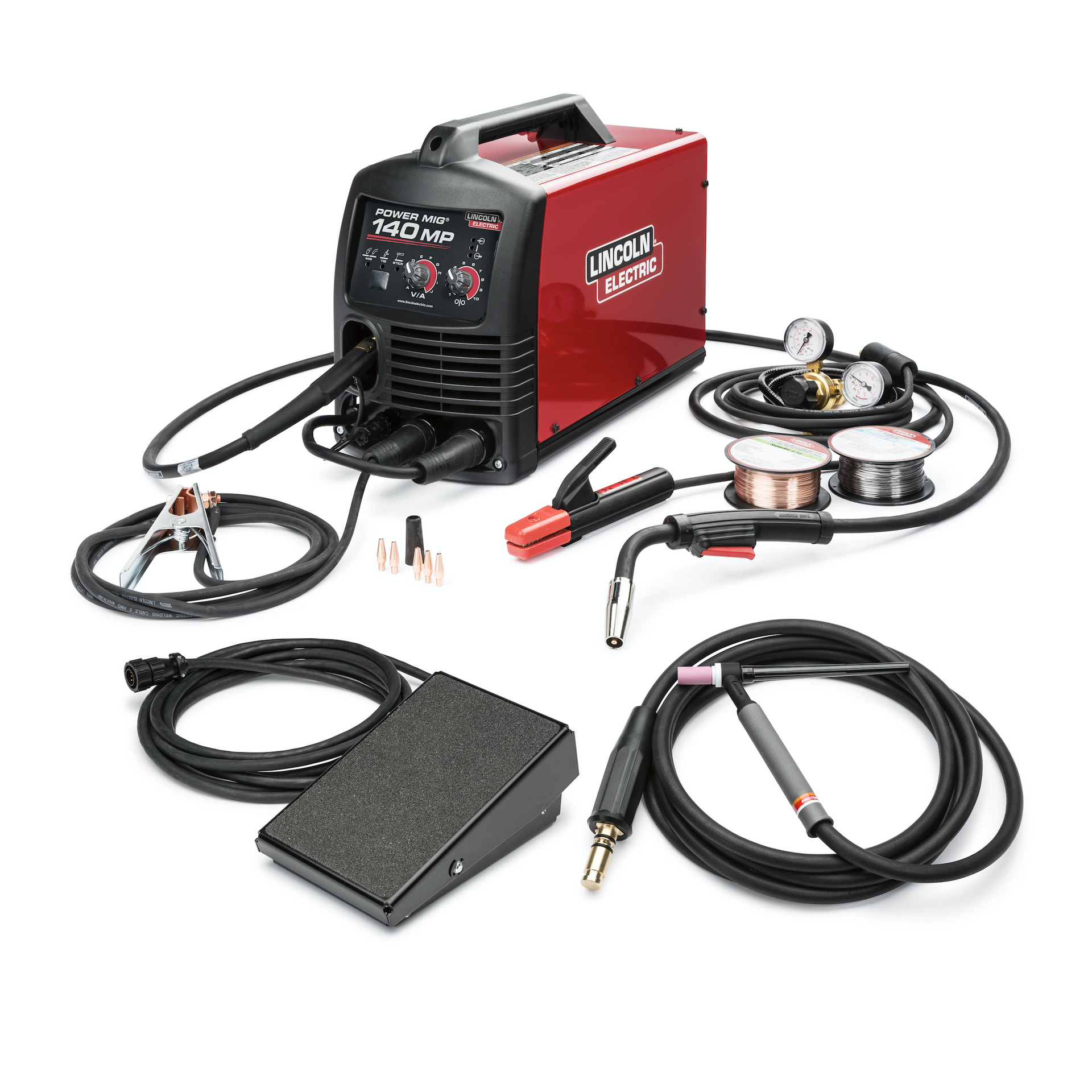 Lincoln POWER MIG 140 MP Multi-Process Welder TIG One-Pak - K4499-1