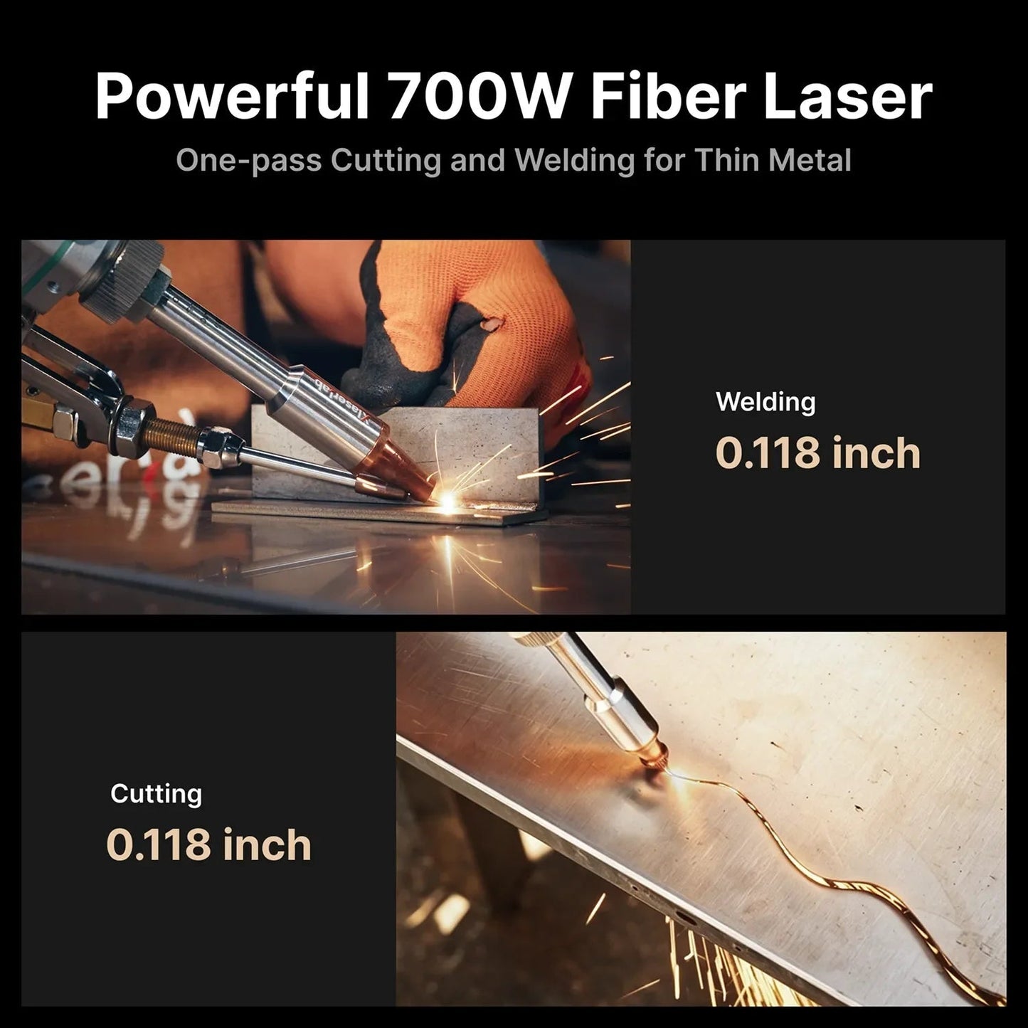 Xlaserlab X1 Pro Laser Welder Cutter Cleaner 700W Professional Kit New