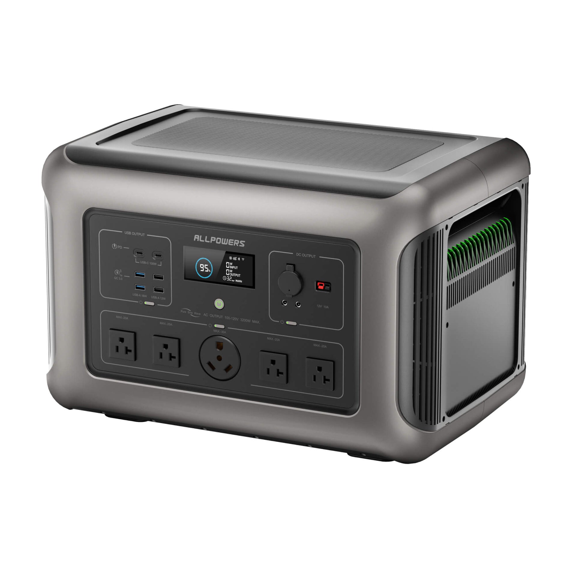 Allpowers R3500 Portable Power Station 3200W 3168Wh Smart App Control New