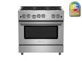 BLUESTAR  36″ Culinary Series (RCS) Open Burner Range - Stainless Steel (RCS366BV2)