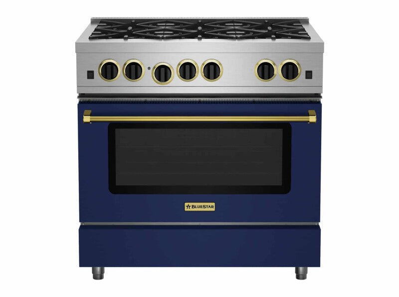 BLUESTAR  36″ Culinary Series (RCS) Sealed Burner Range - Stainless Steel (RCS36SBV2)