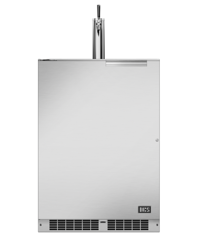 DCS  24" Single Tap Outdoor Beer Dispenser, Left Hinge - Stainless Steel (RF24TL2)