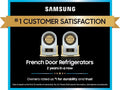 Samsung  26 cu. ft. Mega Capacity Counter Depth 3-Door French Door Refrigerator with External Water and Ice Dispenser in Stainless Steel - Stainless Steel (RF27CG5B10SRAA)
