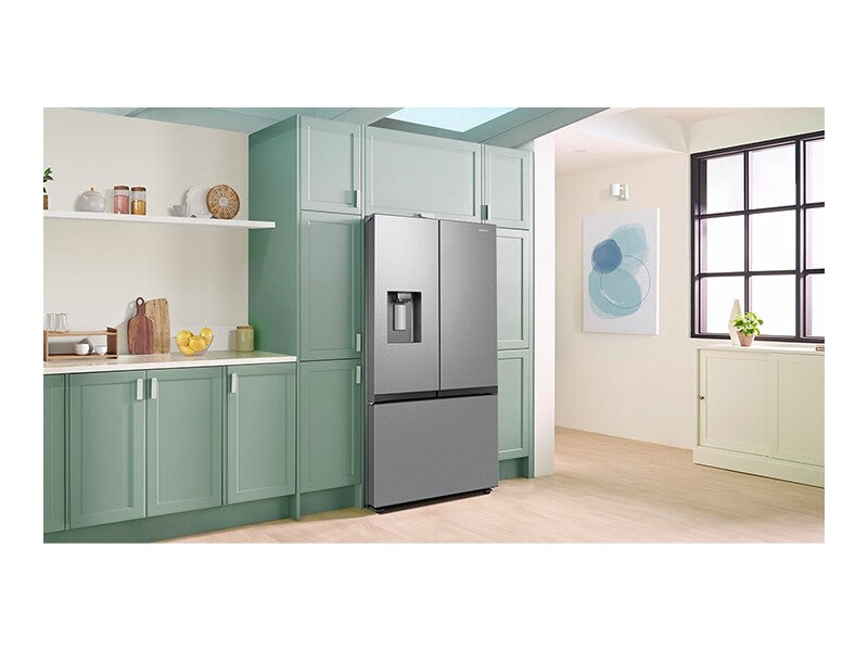 Samsung  26 cu. ft. Mega Capacity Counter Depth 3-Door French Door Refrigerator with External Water and Ice Dispenser in Stainless Steel - Stainless Steel (RF27CG5B10SRAA)