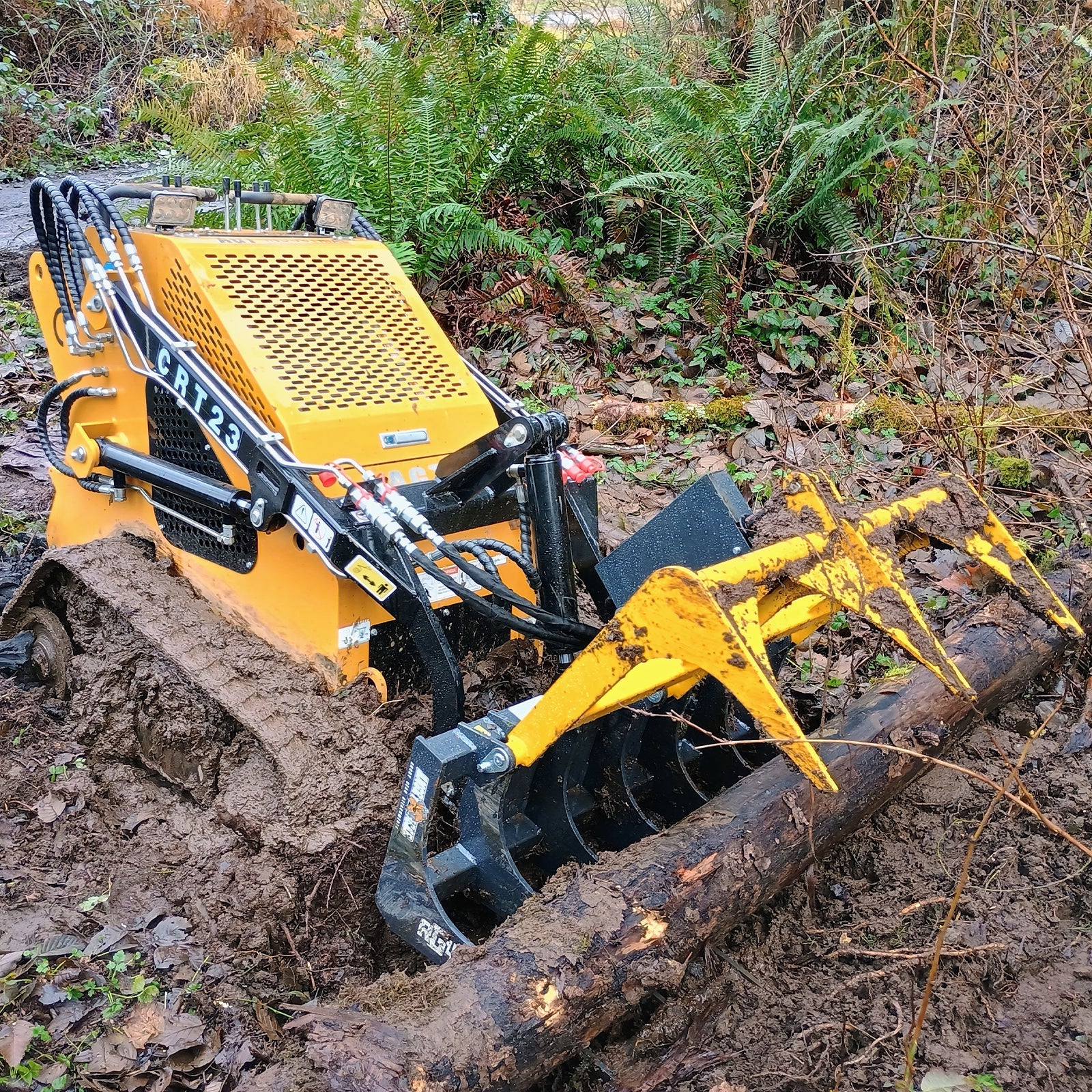 42" Mini Skid Steer Skeleton Grapple Attachment,   24" Arm Opening,  2000 lb Weight Capacity