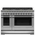 Fisher Paykel  Gas Range, 48", 8 Burners, LPG - Stainless Steel (RGV3488L)