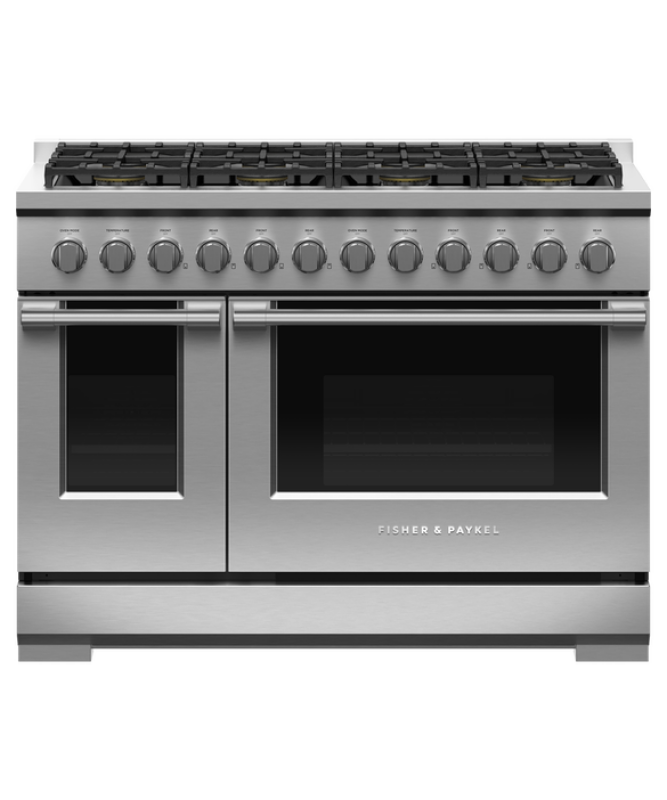 Fisher Paykel  Gas Range, 48", 8 Burners, LPG - Stainless Steel (RGV3488L)