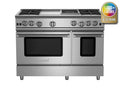 BLUESTAR  48″ Nova (RNB) Series Range with 12″ Griddle & Charbroiler - Stainless Steel (RNB484GCBV2)