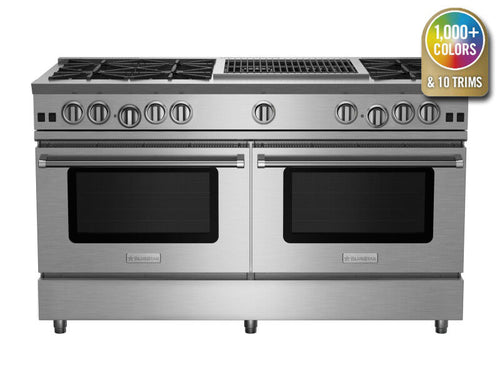 BLUESTAR  60″ Nova (RNB) Range with 24″ Charbroiler - Stainless Steel (RNB606CBV2)