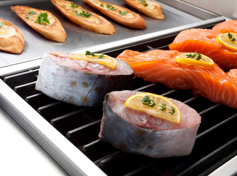 BLUESTAR  60″ Nova (RNB) Series Range with 12″ Griddle - Stainless Steel (RNB608GV2)