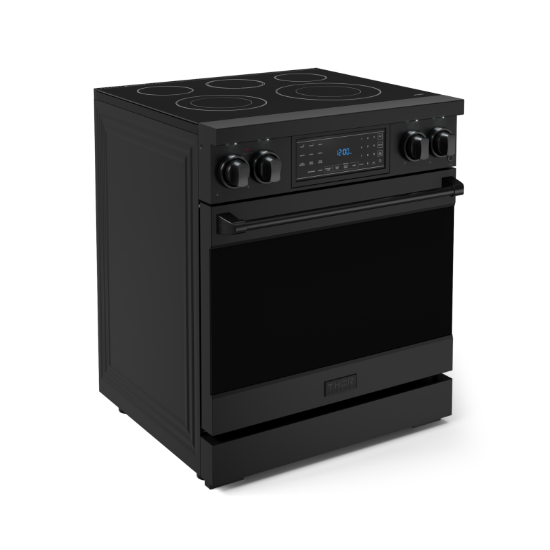 Thor Kitchen  30 Inch Professional Range With Tilt Panel Touch Control Gordon Ramsay Series - Black (RSE30B)