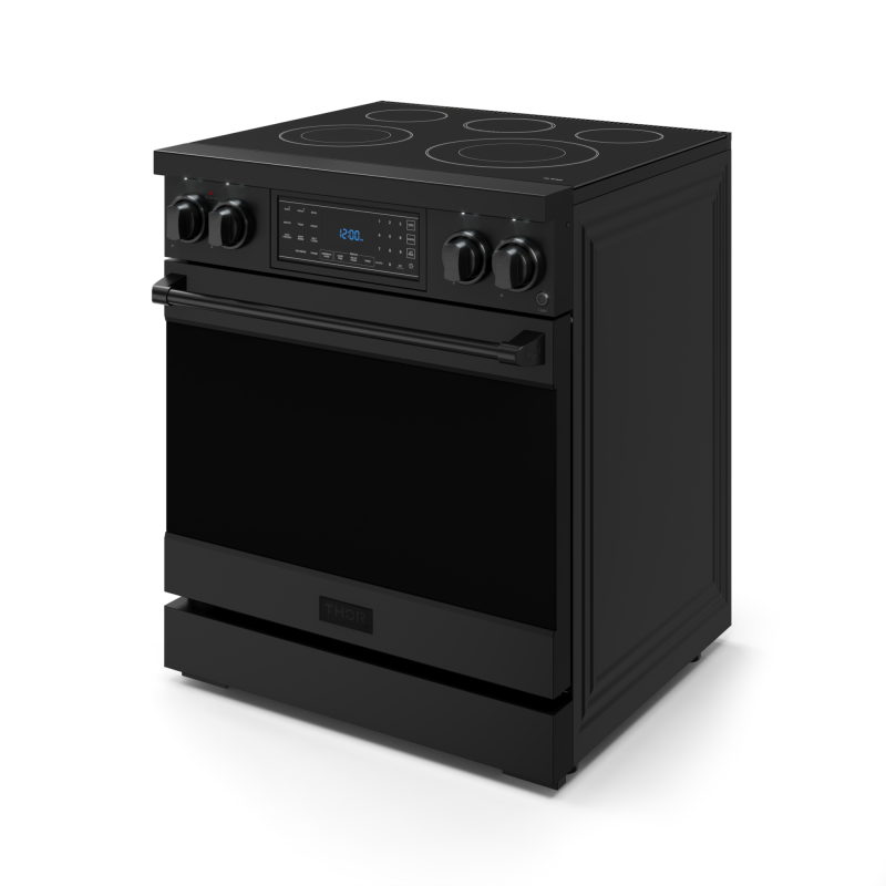 Thor Kitchen  30 Inch Professional Range With Tilt Panel Touch Control Gordon Ramsay Series - Black (RSE30B)