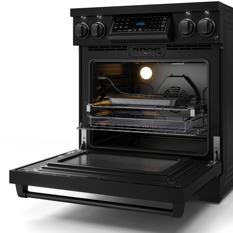 Thor Kitchen  30 Inch Professional Range With Tilt Panel Touch Control Gordon Ramsay Series - Black (RSE30B)