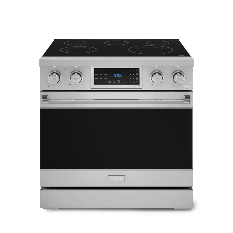 Thor Kitchen  36 Inch Professional Electric Range With Tilt Panel Touch Control In Stainless Steel Gordon Ramsay Series - Stainless Steel (RSE36)