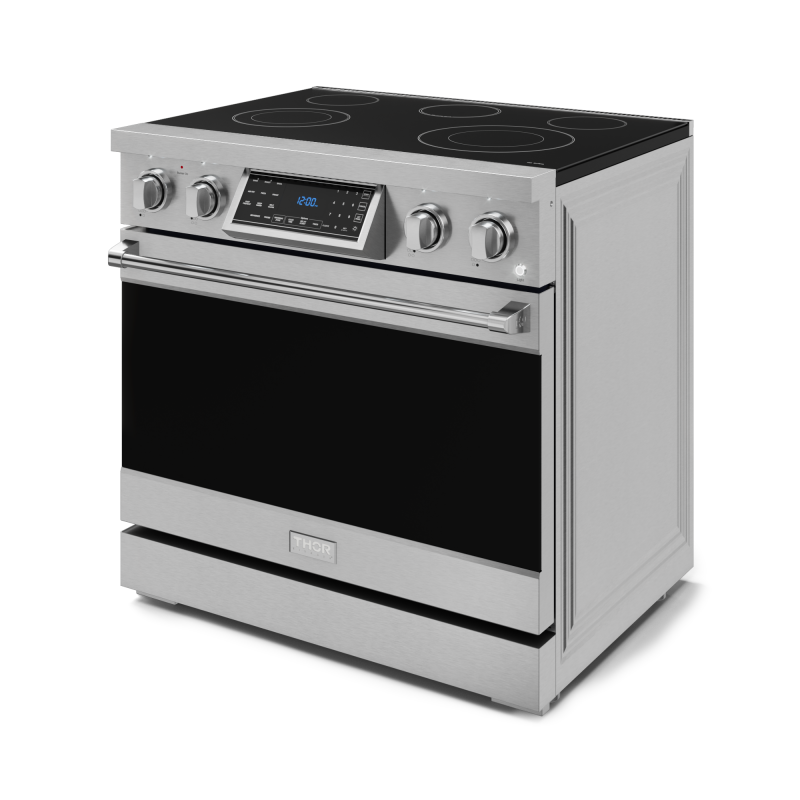 Thor Kitchen  36 Inch Professional Electric Range With Tilt Panel Touch Control In Stainless Steel Gordon Ramsay Series - Stainless Steel (RSE36)