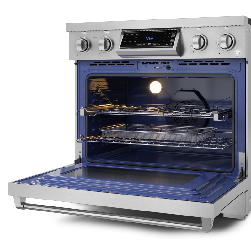 Thor Kitchen  36 Inch Professional Electric Range With Tilt Panel Touch Control In Stainless Steel Gordon Ramsay Series - Stainless Steel (RSE36)