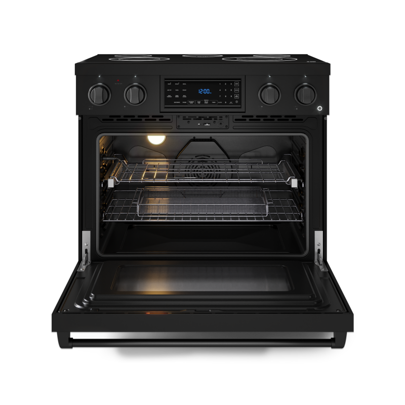 THOR KITCHEN  36 Inch Professional Electric Range With Tilt Panel Touch Control In Black Gordon Ramsay Series - Black (RSE36B)