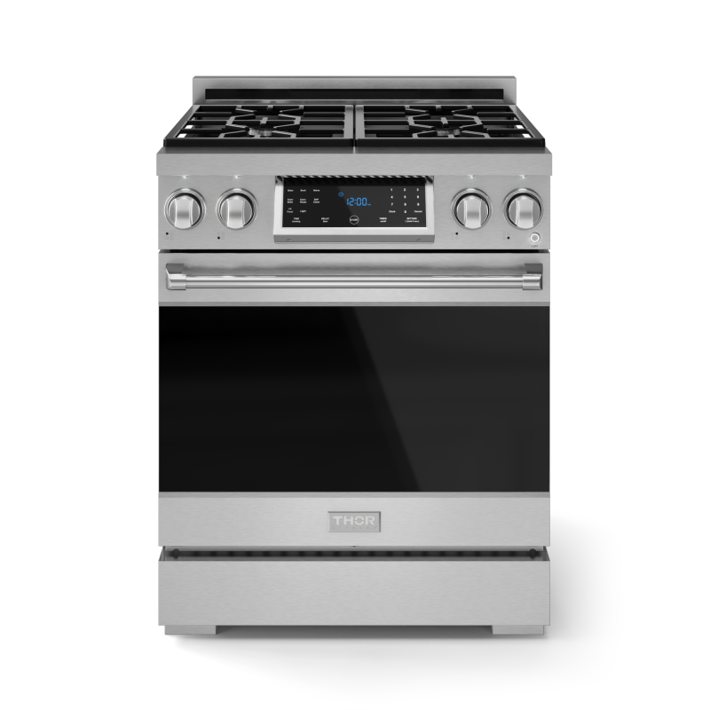 Thor Kitchen  30 Inch Professional Gas Range With Tilt Panel Touch Control In Stainless Steel Gordon Ramsay Series - Stainless Steel (RSG30)