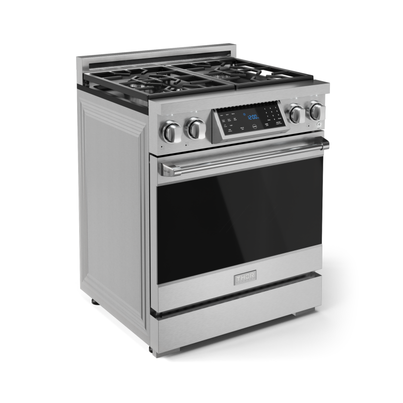 Thor Kitchen  30 Inch Professional Gas Range With Tilt Panel Touch Control In Stainless Steel Gordon Ramsay Series - Stainless Steel (RSG30)