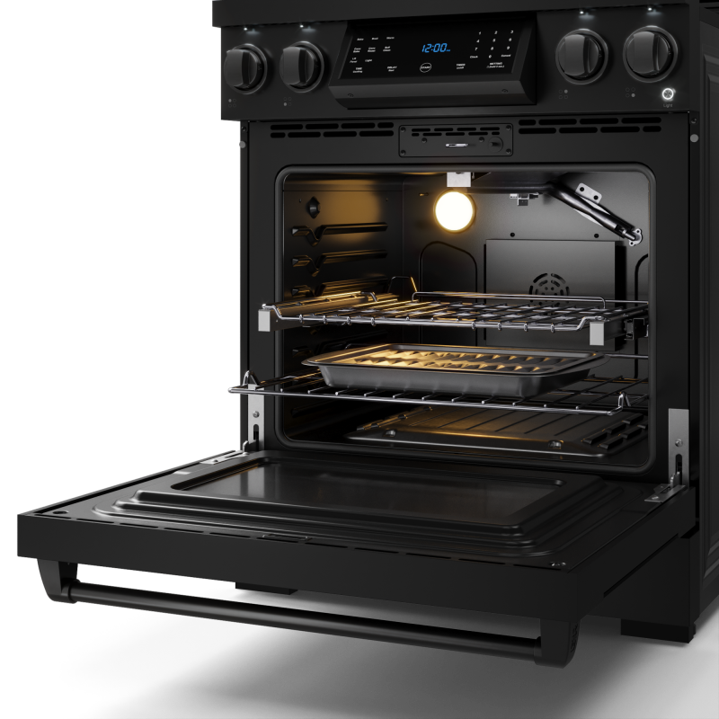Thor Kitchen  30 Inch Professional Gas Range With Tilt Panel Touch Control In Black Gordon Ramsay Series - Black (RSG30B)