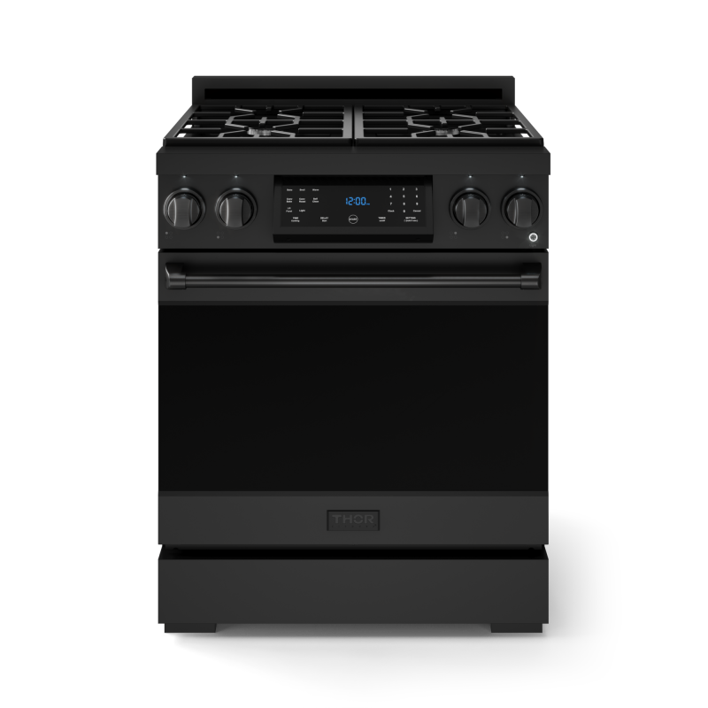 Thor Kitchen  30 Inch Professional Lp Range With Tilt Panel Touch Control In Matte Black Gordon Ramsay Series - Black (RSG30BLP)