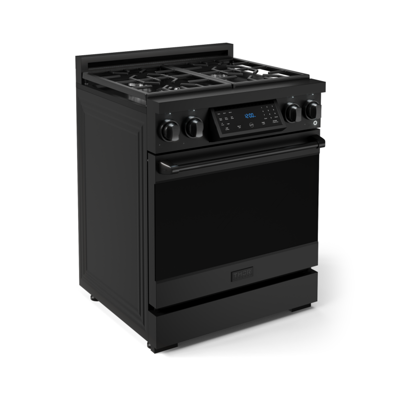 Thor Kitchen  30 Inch Professional Lp Range With Tilt Panel Touch Control In Matte Black Gordon Ramsay Series - Black (RSG30BLP)