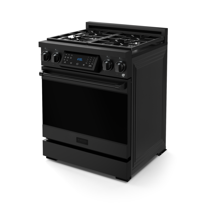 Thor Kitchen  30 Inch Professional Lp Range With Tilt Panel Touch Control In Matte Black Gordon Ramsay Series - Black (RSG30BLP)