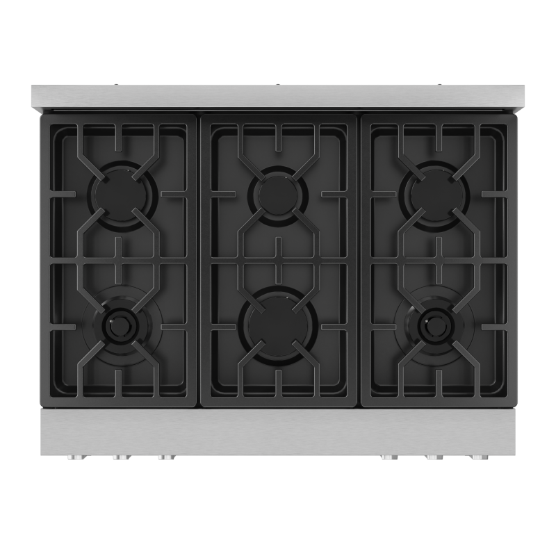 THOR KITCHEN  36 Inch Professional Gas Range With Tilt Panel Touch Control In Stainless Steel Gordon Ramsay Series - Stainless Steel (RSG36)