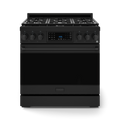 THOR KITCHEN  36 Inch Professional Gas Range With Tilt Panel Touch Control In Black Gordon Ramsay Series - Black (RSG36B)