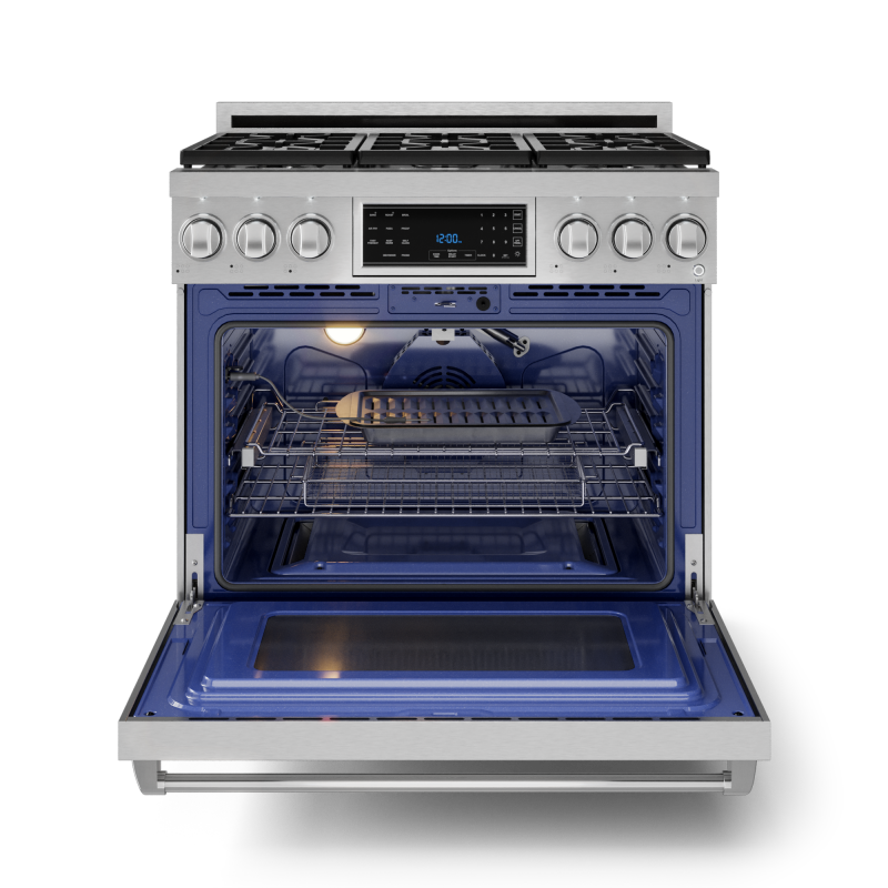 Thor Kitchen  36 Inch Professional Lp Range With Tilt Panel Touch Control In Stainless Steel Gordon Ramsay Series - Stainless Steel (RSG36LP)