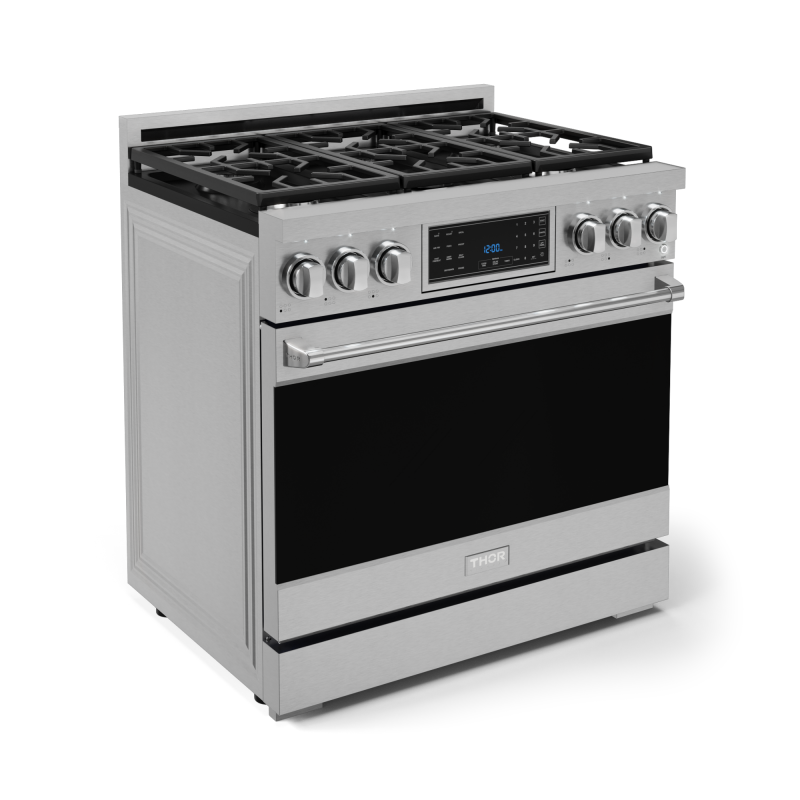 Thor Kitchen  36 Inch Professional Lp Range With Tilt Panel Touch Control In Stainless Steel Gordon Ramsay Series - Stainless Steel (RSG36LP)