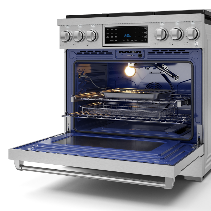 Thor Kitchen  36 Inch Professional Lp Range With Tilt Panel Touch Control In Stainless Steel Gordon Ramsay Series - Stainless Steel (RSG36LP)