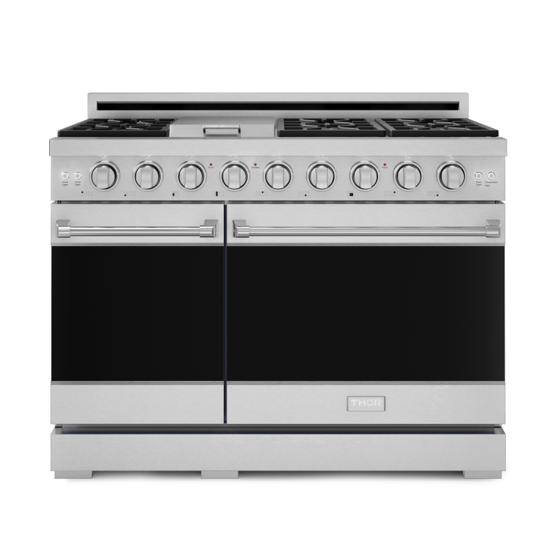 THOR KITCHEN  48 Inch Professional Lp Range With Pro-style Knobs In Stainless Steel Gordon Ramsay Series - Stainless Steel (RSG48ELP)