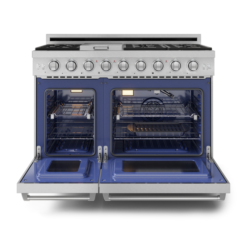 THOR KITCHEN  48 Inch Professional Lp Range With Pro-style Knobs In Stainless Steel Gordon Ramsay Series - Stainless Steel (RSG48ELP)