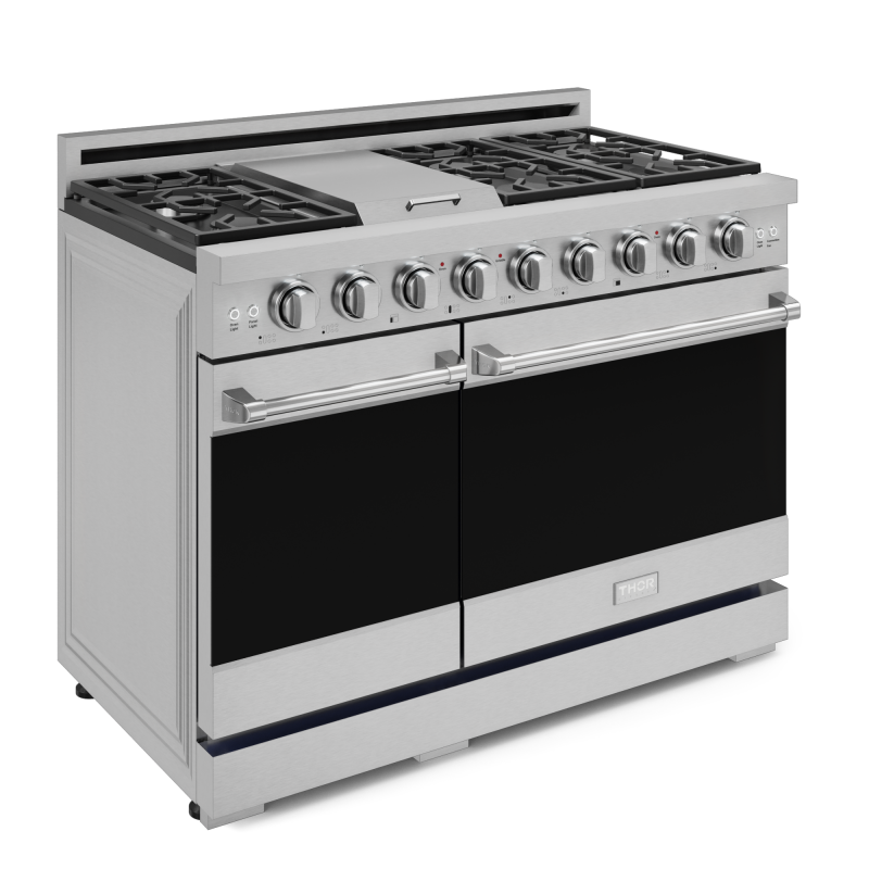 THOR KITCHEN  48 Inch Professional Lp Range With Pro-style Knobs In Stainless Steel Gordon Ramsay Series - Stainless Steel (RSG48ELP)