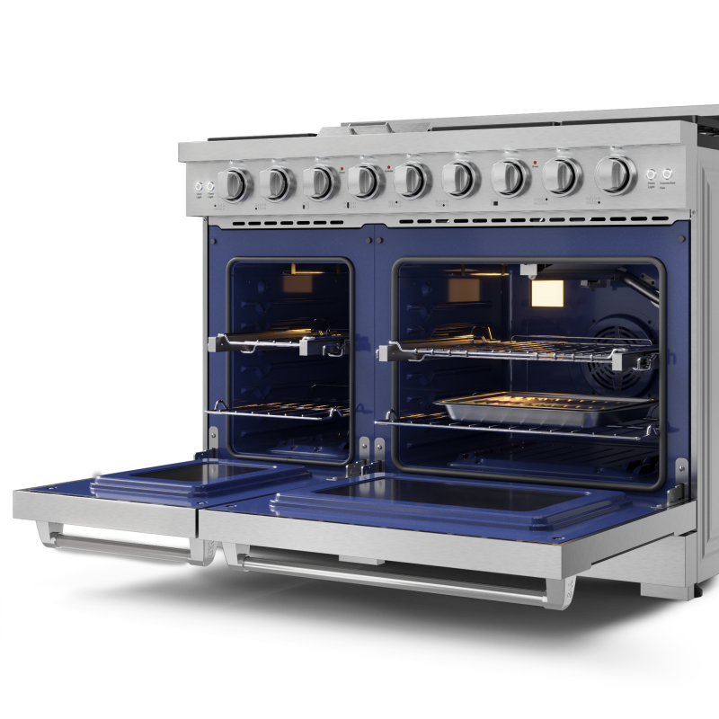 THOR KITCHEN  48 Inch Professional Lp Range With Pro-style Knobs In Stainless Steel Gordon Ramsay Series - Stainless Steel (RSG48ELP)
